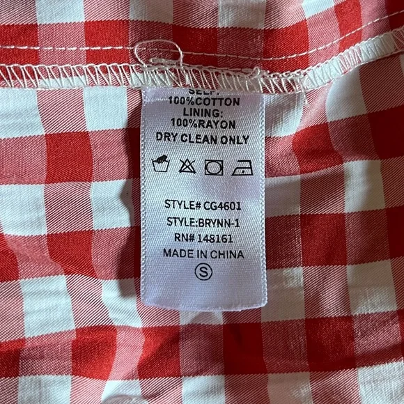 BUDDY LOVE Red Checkered Midi Dress - Picture 7 of 7